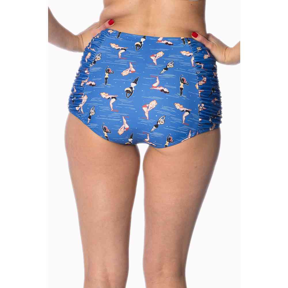 Dancing Days - DIVE IN BUILT UP Bikini bottom - Blue